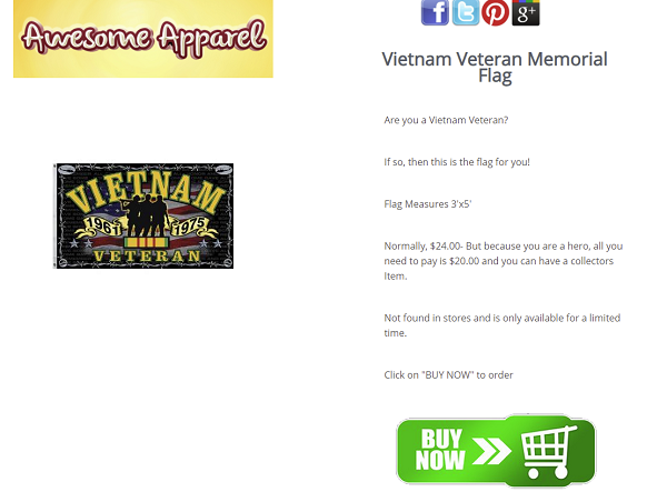 Página de exemplo do Facebook