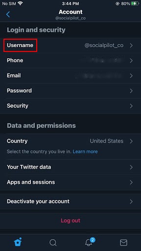 계정 사용자 이름