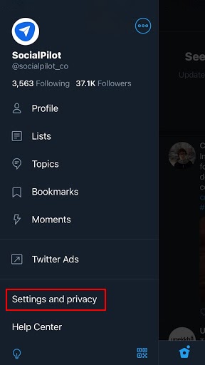 설정 및 개인 정보