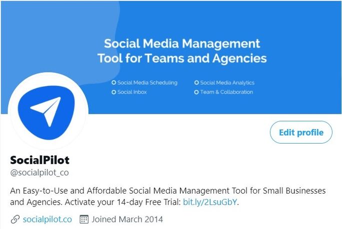 SocialPilot-Twitter-プロフィール