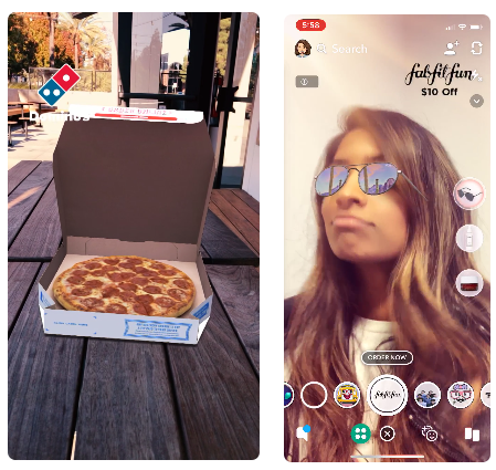 Contoh iklan Snapchat AR