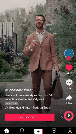 Anúncios da coleção TikTok