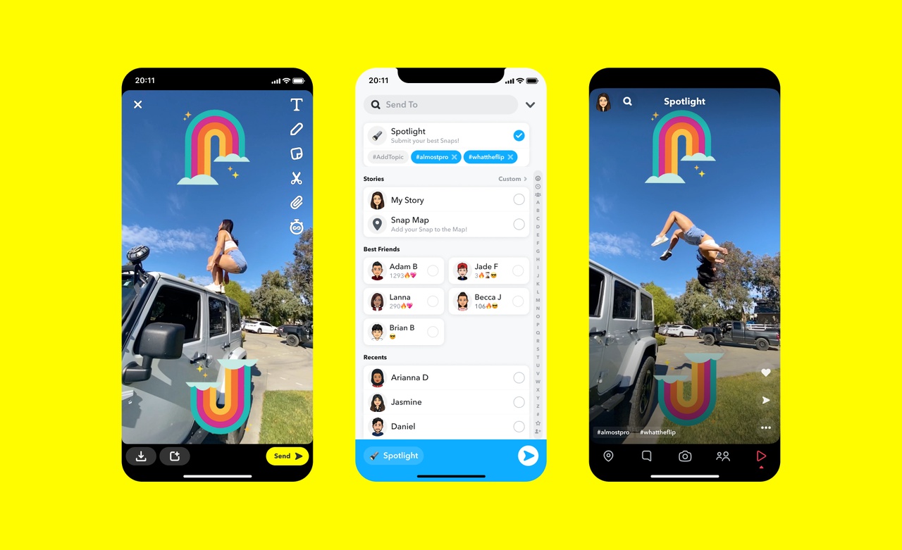 스냅챗 스포트라이트