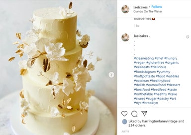 라엘 케이크 인스타그램