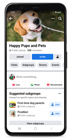 Facebook群組更新