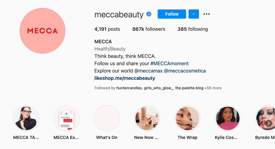 Bio Instagram Mecca