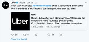 Les 8 meilleures campagnes de réseaux sociaux 2018 - Uber - Sked Social