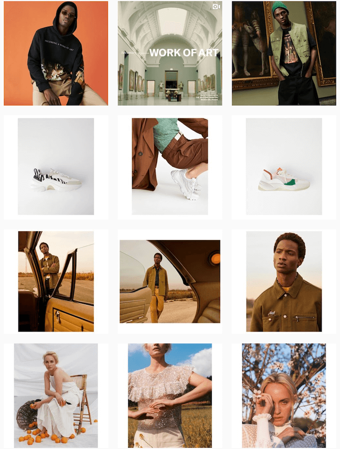 Branduri de modă pe Instagram - Zara - Sked Social