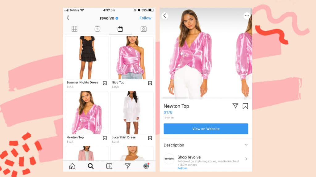 Cumpărături pe Instagram
