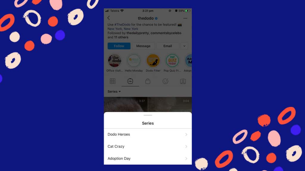 Series de IGTV y cómo promocionar videos de IGTV.