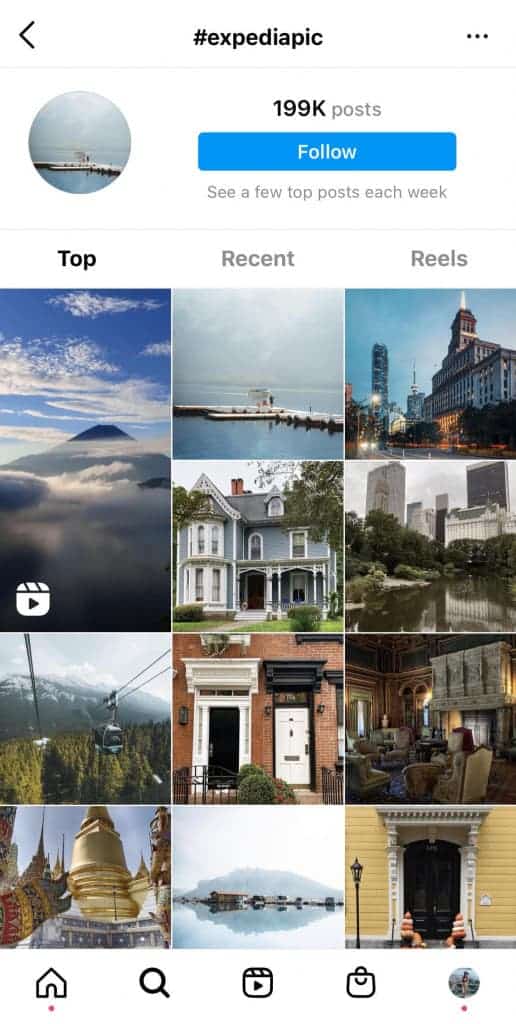 Campania de conținut generat de utilizatori a Expedia