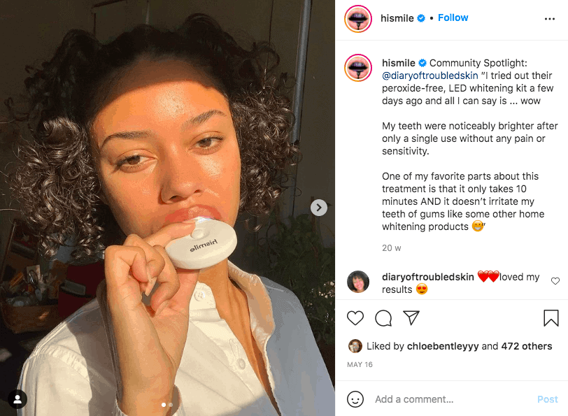 Campanie de conținut generată de utilizatori HiSmile