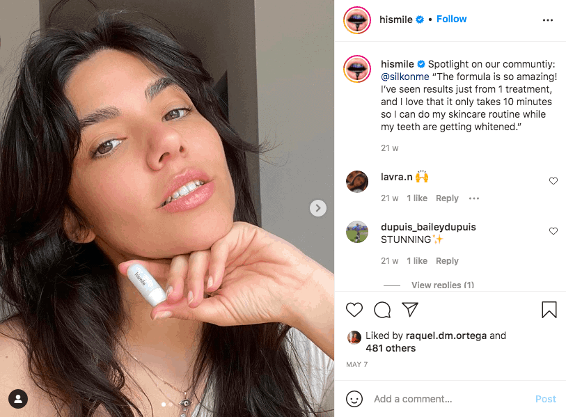 Campanie de conținut generată de utilizatori HiSmile