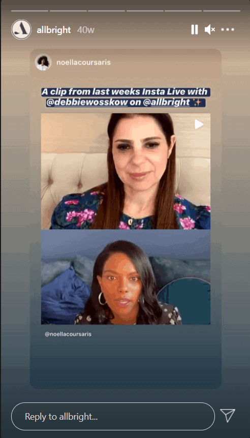 Allbright organizează o sesiune de întrebări și răspunsuri live pe Instagram