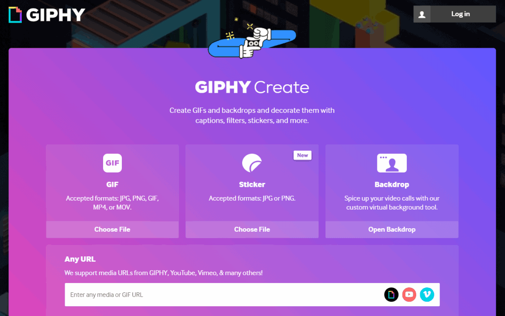 Creator de gif GIPHY