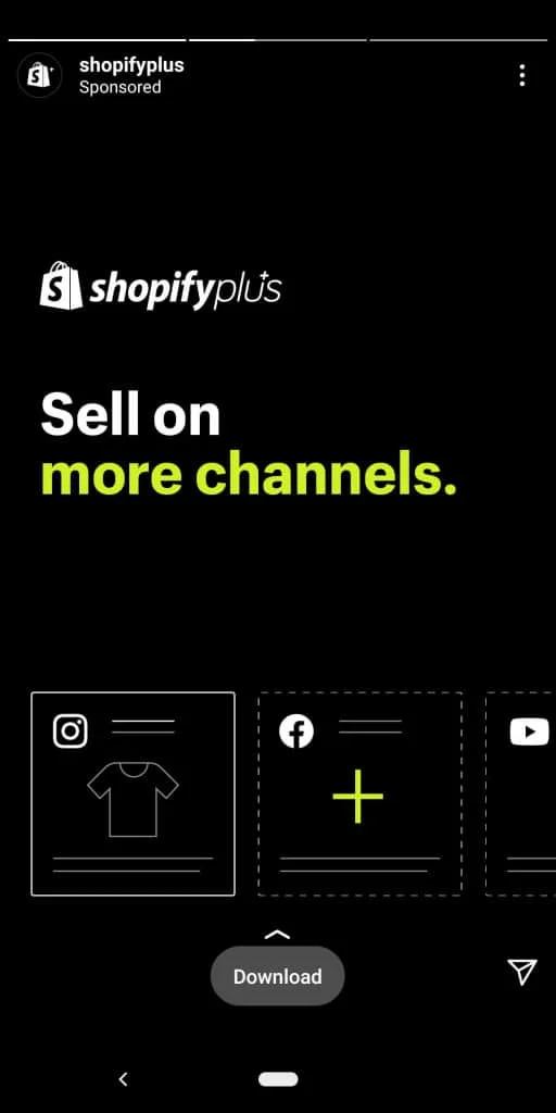 Shopify Geser ke atas kisah pembuatan prospek