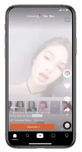 Aplicación de cámara Ulike en acción