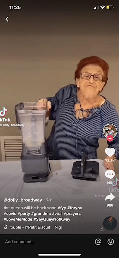 @ dolly broadway, ein erfahrener Ersteller von TikTok-Inhalten