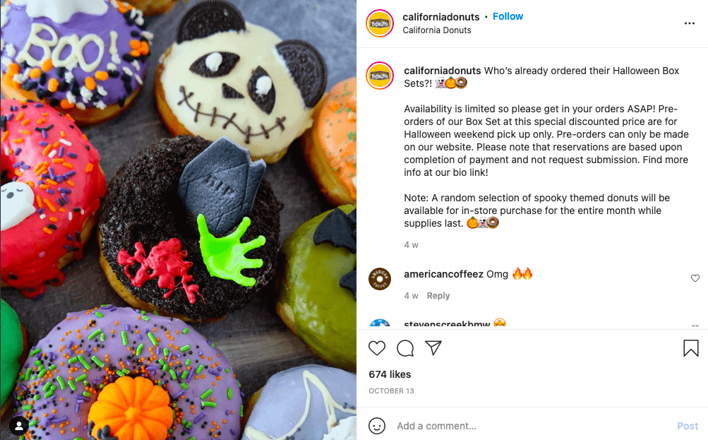 California Donuts pączki na halloween