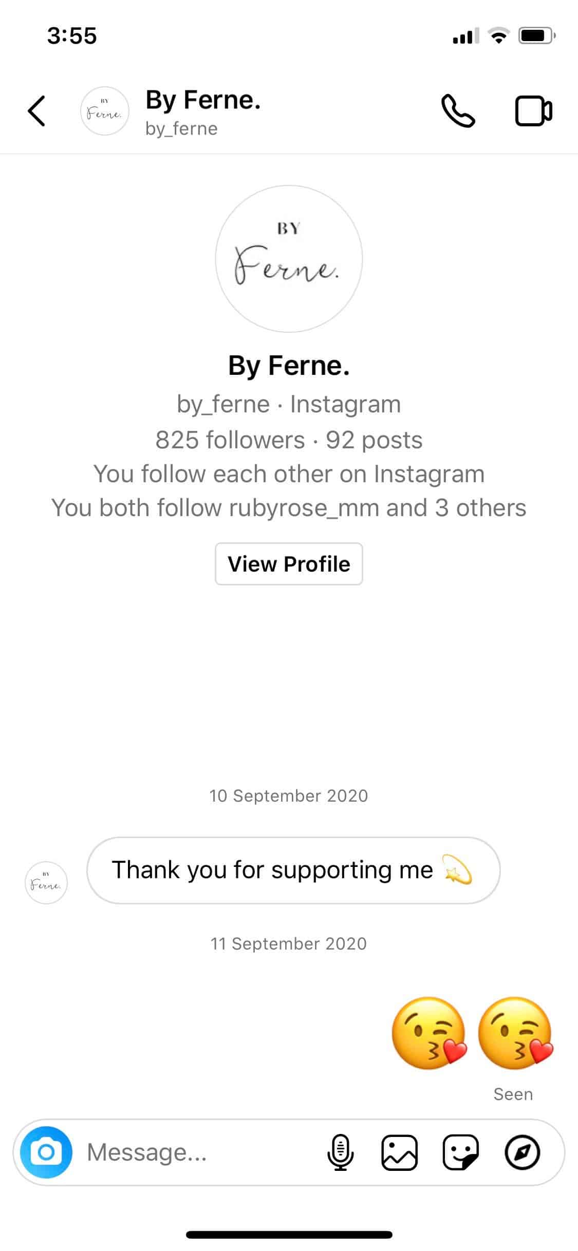 @ Ferne Мгновенный ответ в Instagram для подписчиков