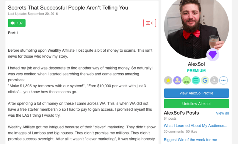 Alex Sol은 부유 한 계열사를 추천합니다