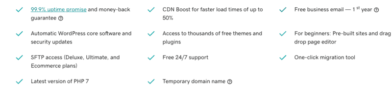 GoDaddy 的 WP 託管優勢