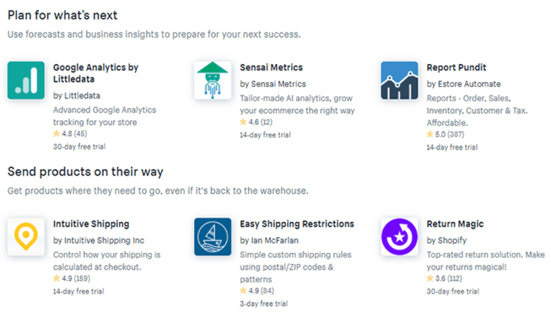 ร้านแอปของ Shopify