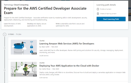 Un aperçu du parcours d'apprentissage de l'examen AWS Certified Developer Associate