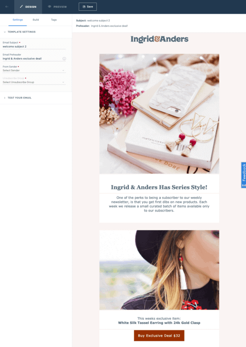 Ingrid & Anders 给 VIP 的欢迎邮件