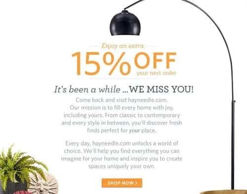 重新参与电子邮件的一个很好的例子