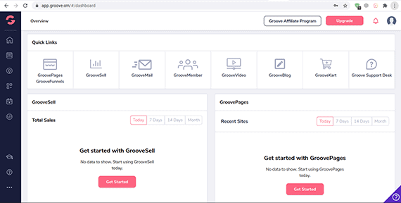 Groovefunnels Übersicht