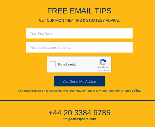 Ofrezca un incentivo convincente para crear listas de correo electrónico