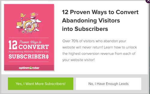 OptinMonster crea un divertido CTA