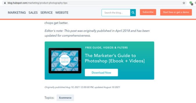 Hubspot aprovecha sus esfuerzos de marketing de contenido