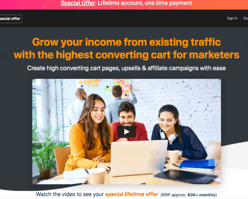 ThriveCart - Erschwinglicher lebenslanger Preisplan, keine wiederkehrenden Zahlungen, kein BS
