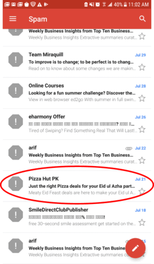 即使是最好的品牌也可以发现他们的电子邮件成为垃圾邮件