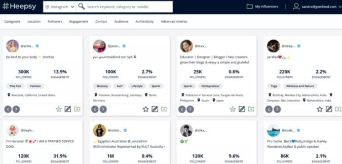 Heepsy - Das beste Dropshipping-Tool für Influencer-Marketing