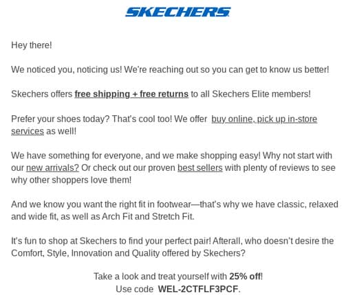 基于行为分割的 Sketcher 邮件示例