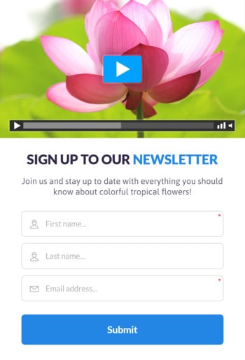 Creador de páginas de Kartra: edición de bloques y ventanas emergentes