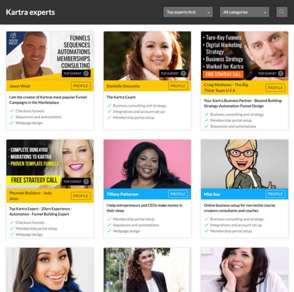 Kartra's Marketplace