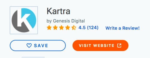 Kartra tiene una sólida reputación en Capterra
