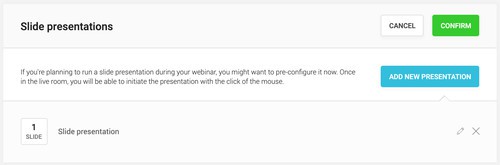 Folienpräsentationen von WebinarJam