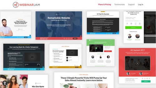 Landing Page Builder von WebinarJam