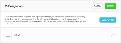 Videoinjektionen von WebinarJam