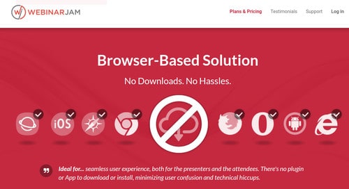 Mit WebinarJam haben Sie alles im Browser