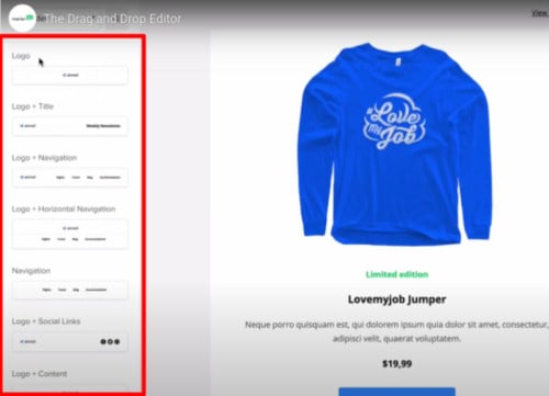 E-Mail-Editor von MailerLite