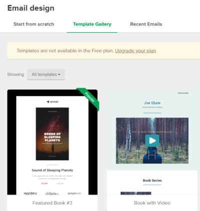 E-Mail-Design von MailerLite