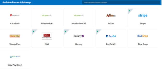 Einkaufswagen von ClickFunnels