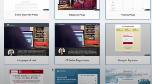 ClickFunnels – Wählen Sie für jeden Schritt des Funnels eine Brunson-Brainchild-Vorlage