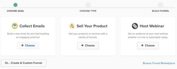 Der Funnel Builder von ClickFunnels